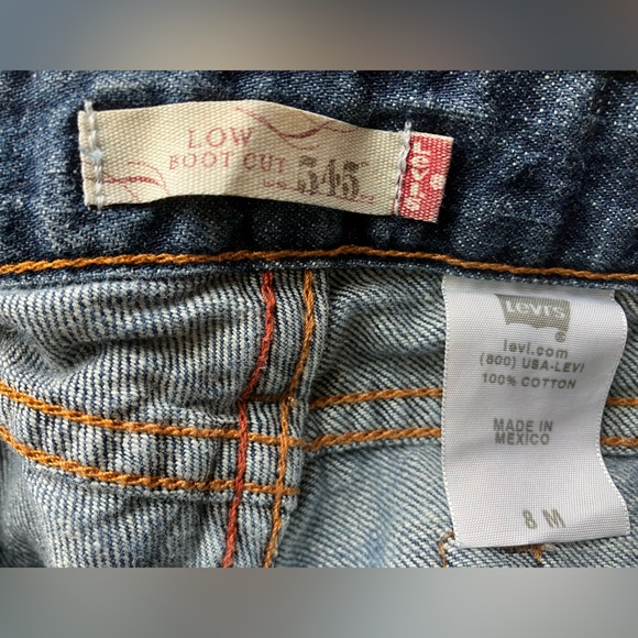 Levi’s jeans, low rise 545, size 8M - Picture 3 of 4